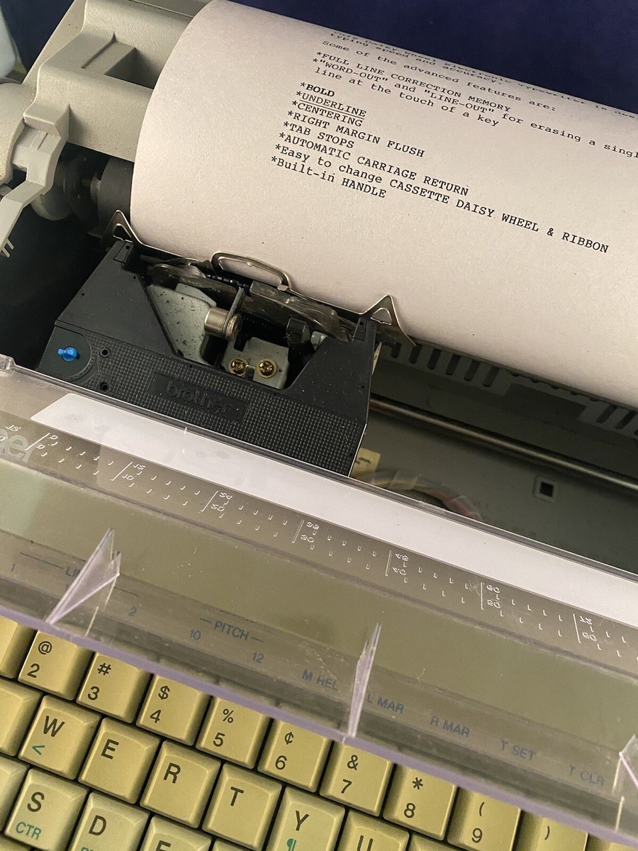 Brother GX-6500 Electronic Typewriter TESTED With New
