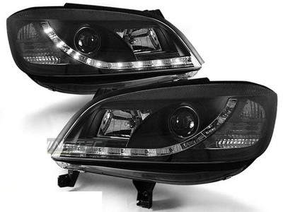 Strålkastare LED DRL Leta efter for Opel ZAFIRA A 99-05 Daylight Black Gratis fr