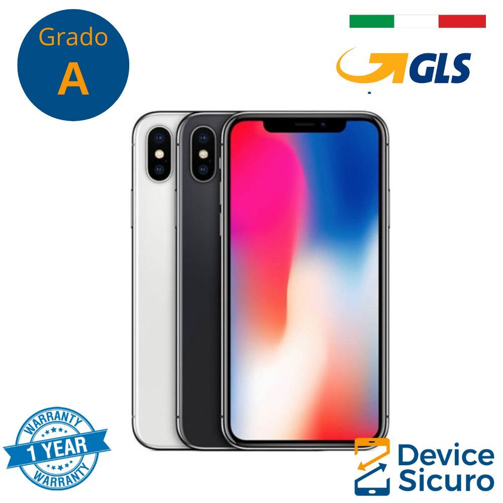 APPLE iPhone X 64 256GB nero bianco ricondizionato eccellente