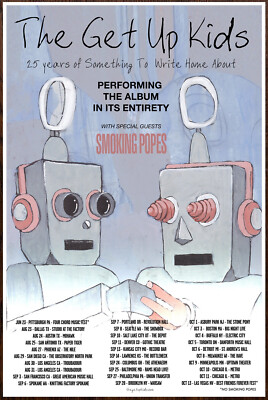 THE GET UP KIDS 25th Anniversary Tour 2024 Ltd Ed New RARE Poster