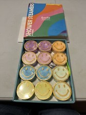 Shower Steamers Aromatherapy - 12Pcs Smile Face Scented Bath Bomb Steamer Tablet