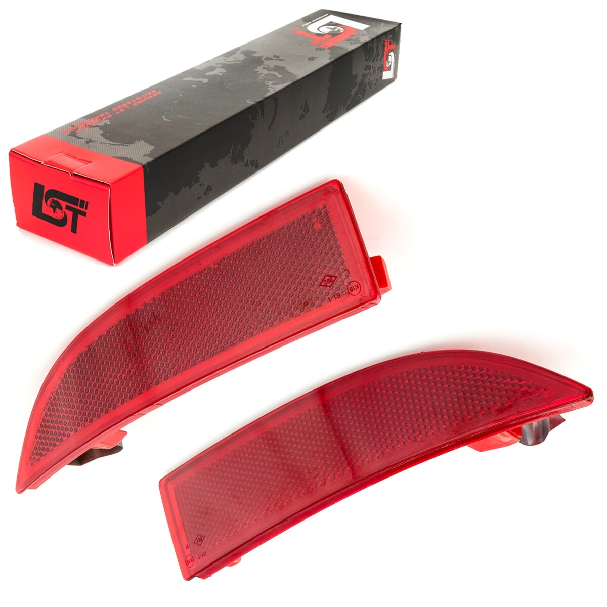 2x Reflector Marker Light Rear Bumper for Dacia Logan Sandero