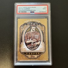 2012 Bryce Harper RC Gold Rush Wrapper Redemption Parallel PSA 9 Uncirculated!