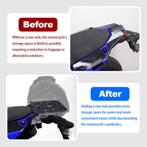 Soporte portaequipajes trasero apto para Yamaha Tenere 700 XTZ690 2019-2024 2023 - Imagen 7 de 15