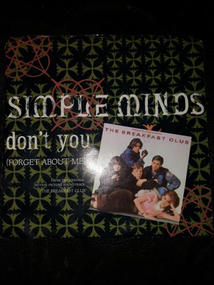 1985 Simple Minds Don T You Forget About Me 45 Rpm Record The Breakfast Club Ebay