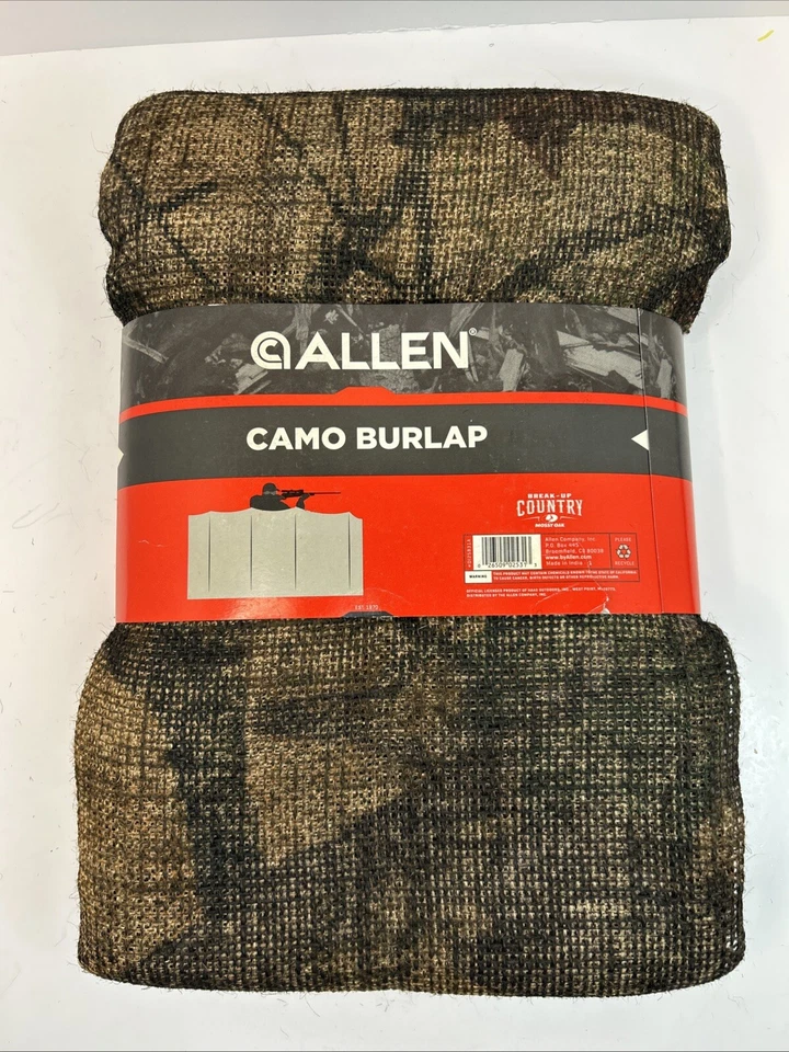 Allen 54in x 12ft Burlap Camo Blind Great ForTree stands Blinds Waterfowl Blinds - Image 3 of 4