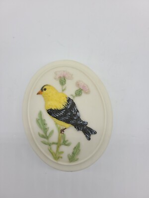 Ibis & Orchid Design Boxes of Light 2 Tealights Trinket Box Goldfinch 4.5''x4''x2''