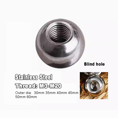 Metric Stainless Steel Ball Bearing With Half Thread M3-M20 | Diameter 30mm-60mm
