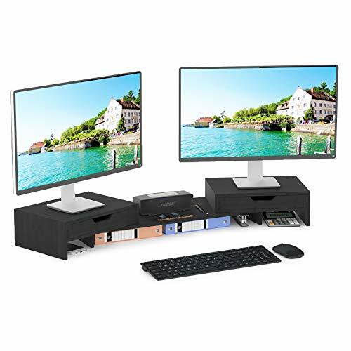 Dual Monitor Stand Riser For 2 Monitors 
