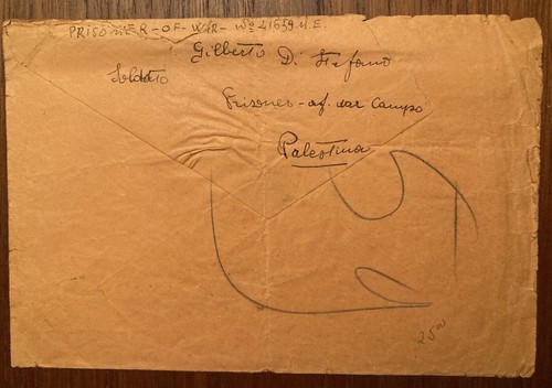 Italian WWII POW Cover WWII Prisoner of War Camp LATRUN Palestine 1940 to Italy - Picture 5 of 5