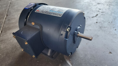 Leeson 1/3 HP AC Motor 101647.00 48 Frame 3 Phase 1725 RPM Made in USA New NIB