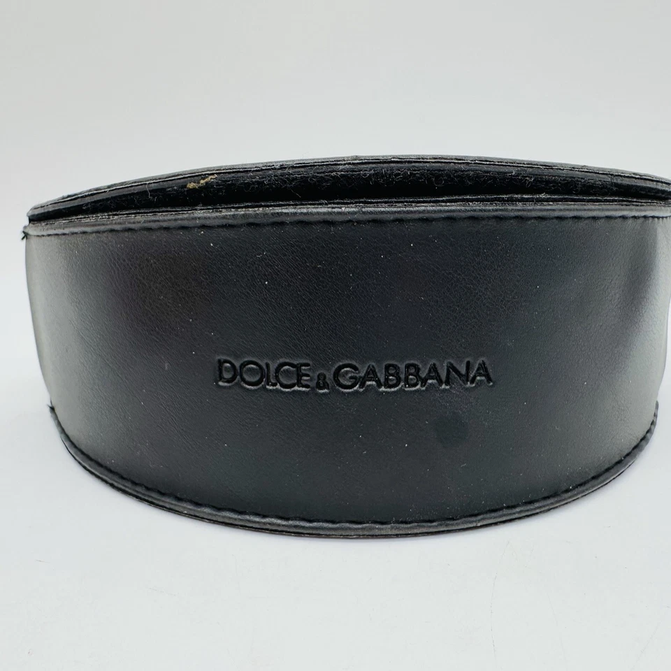 Dolce Gabbana Black Leather Glasses Sunglasses Case  - Image 2 of 4