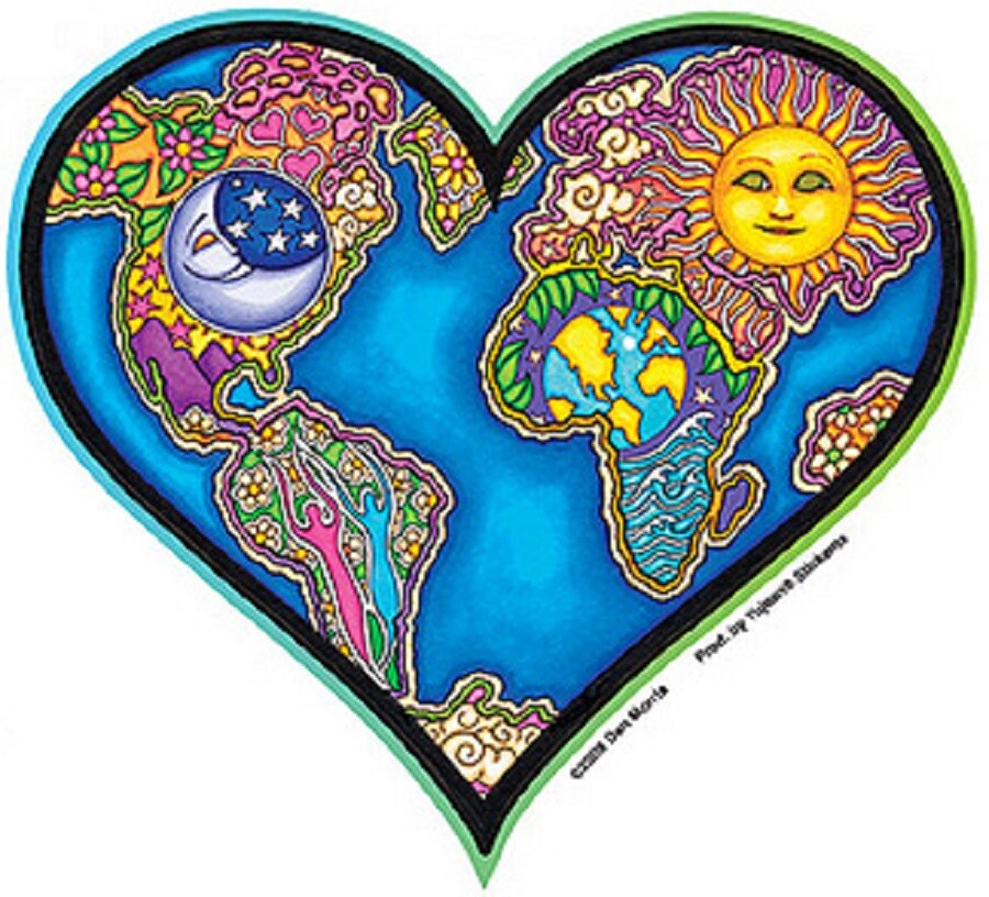 Earth Art Bumper Sticker