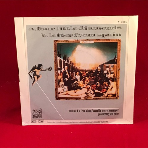 ELECTRIC LIGHT ORCHESTRA Four Little Diamonds 1983 UK 7" vinyl Single EXCELL ELO - Picture 2 of 3