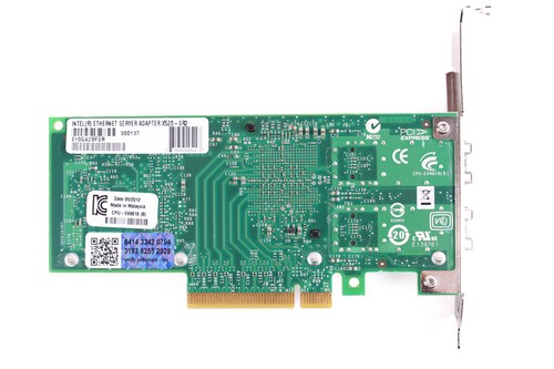 Intel X520-SR2 Dual Port 10Gb SFP Ethernet Converged Network Adapter E10G42BFSR - Afbeelding 3 van 3