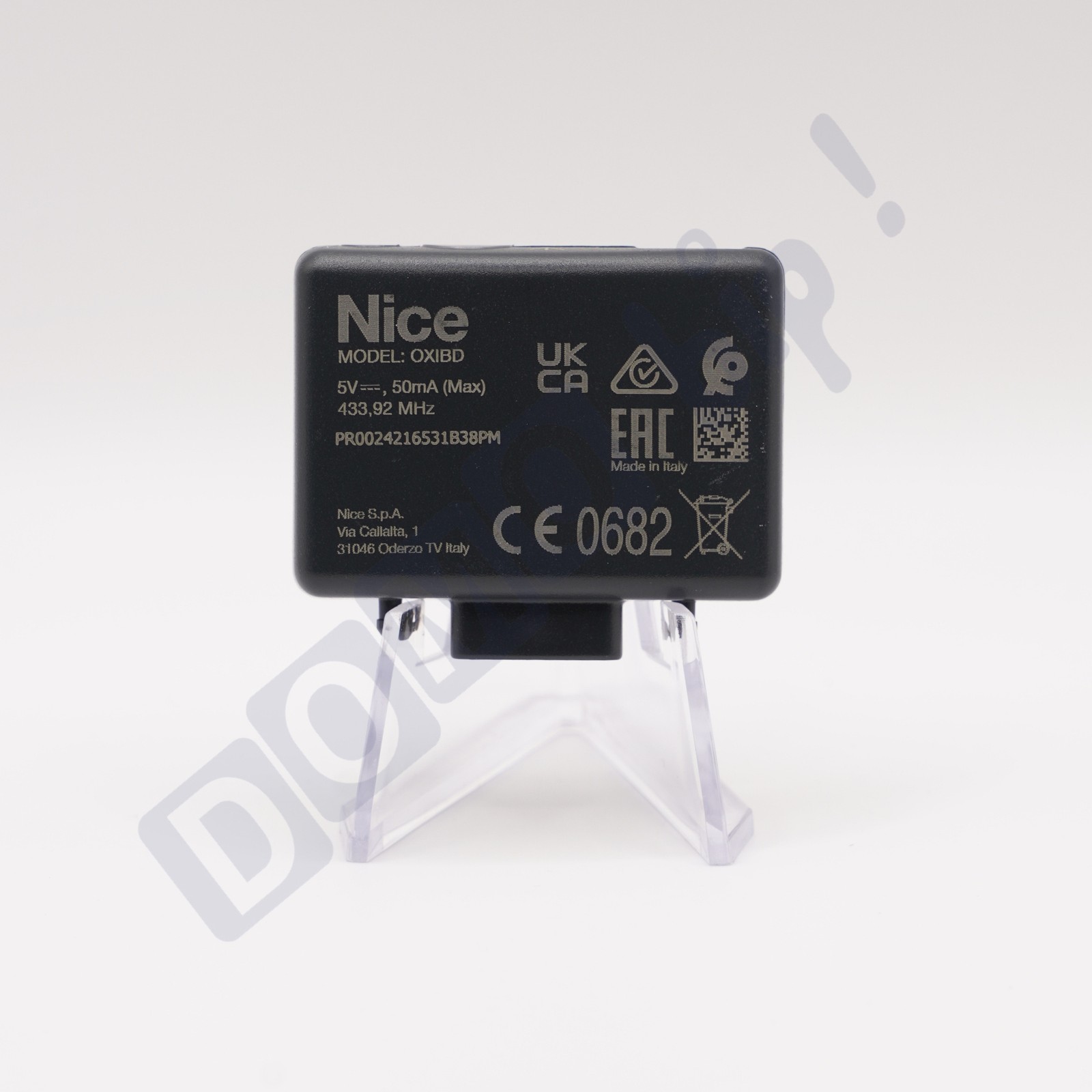 Récepteur Nice OXIBD bidirectionnel 433,92 MHz pour motorisation de portail