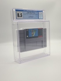 Super Mario World (SNES, 1991) CGC 8.5 Graded Cart Not WATA, PSA, VGA
