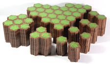Heroscape Green Grass Terrain Hex Tiles Lot Of 82 24-9 7-10 3-10 2-19 -1-34