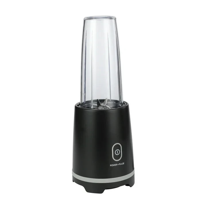 Mainstays Black Single-Serve Blender with 1 Travel Lid, 16 oz, New