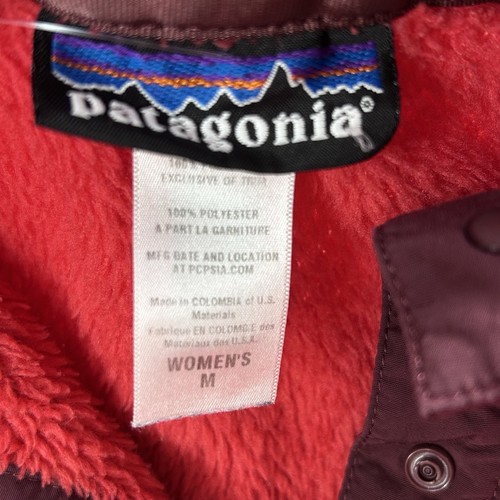Patagonia RE-TOOL SNAP-T Wmns Med Red Fleece Pullover Jacket Polartec ThermalPro - Picture 3 of 15