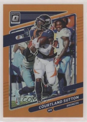 2021 Panini Donruss Optic Orange Prizm 85/199 Courtland Sutton #26 pe8
