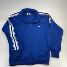 Vintage ASICS TIGER Royal Blue Tracksuit Jacket Men's Size S/M Size Tag Missing