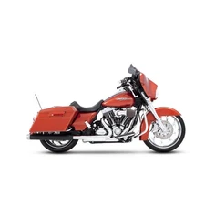 Rinehart Blk 3.5" Slip-On Mufflers w/Chrome End Caps - 500-0101C (no ship to CA)