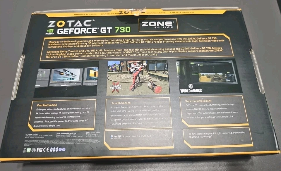 ZOTAC Graphics Card NVIDIA GEFORCE GT 730 2GB 64 BIT HDCP DVI HDMI VGA - Image 2 of 4