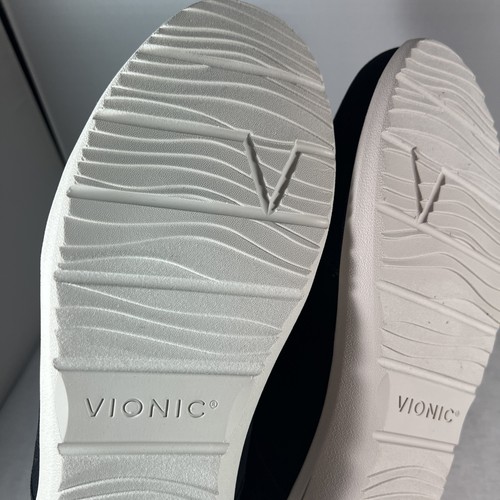 Zapatillas deportivas Vionic Denver para mujer 12 M negras cómodas ortopédicas informales sin cordones - Imagen 12 de 14