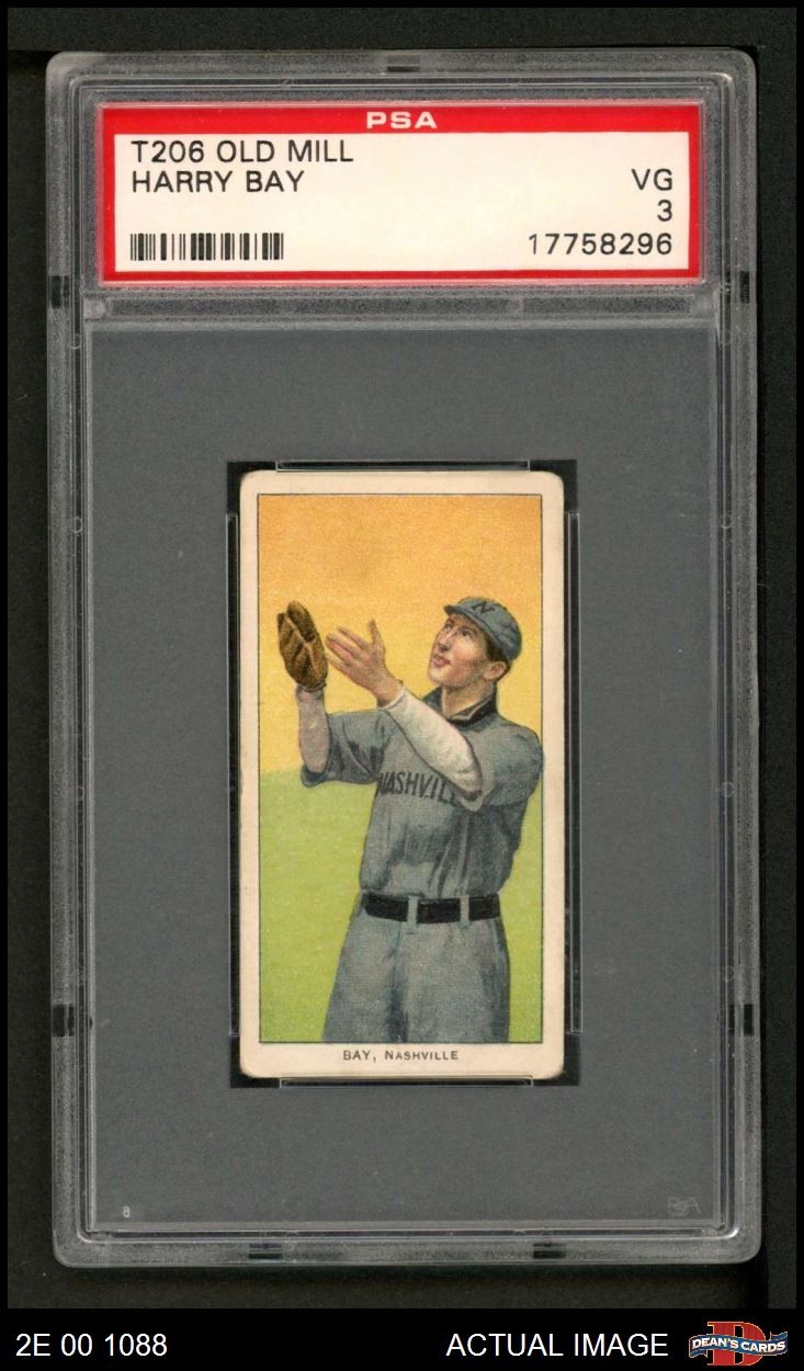 1909 T206 Harry Bay Southern Association - Nashville PSA 3 - VG