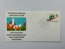 UN FDC 1990 UN $6 Vienne Cancel International Centrum Vienne Unaddressed  a135