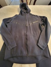 nike tech hoodie sweatsuit black mens size Large