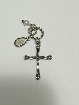 James Avery Sterling Silver Cross Pendant with Charms AVERY 925