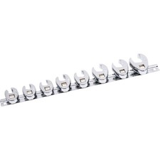 Klutch 38in. Drive Crowfoot Flare Nut Wrench Set 8-pc. Sae Klutch 38in. Drive Crowfoot Flare Nut Wrench Set 8-pc. Sae