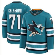 Macklin Celebrini San Jose Sharks Premium Home Jersey - NWT - Multiple Sizes