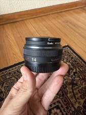 Panasonic Lumix 14mm F/2.5 Lens with Kenko UV Filter, Black