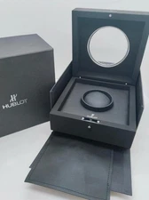 Authentic Hublot Watch Presentation Box - Complete Set w/ Display Pad & Manual