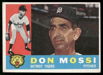 Don Mossi 1960 Topps #418 Detroit Tigers Vintage Baseball Card EX-NM