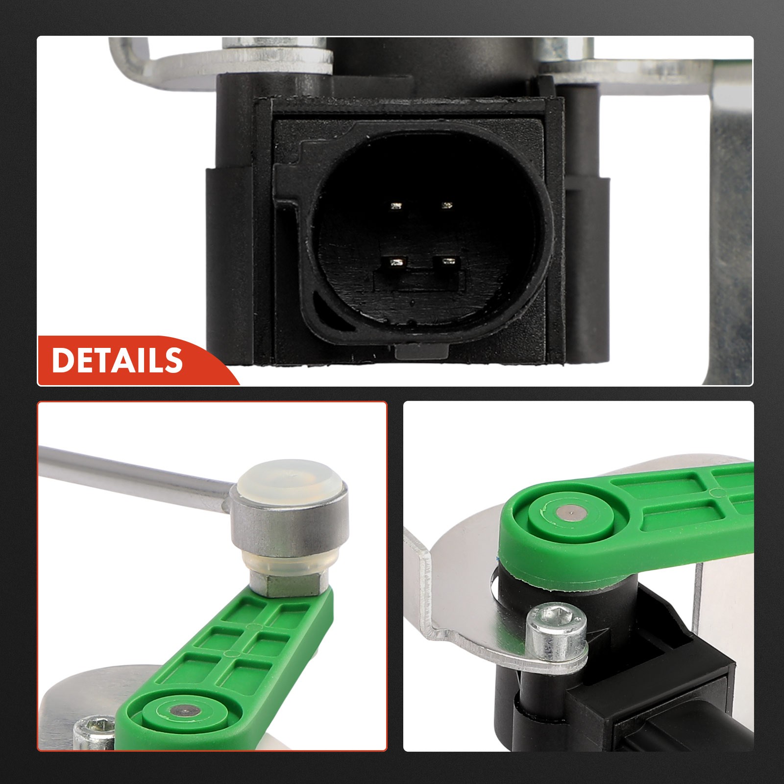 2x Ride Height Level Sensor Assy for Audi R8 2008-2012 2014 2015 4.2L 5.2L Front