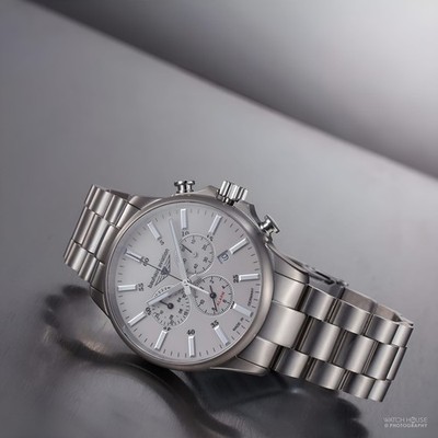 Bauhaus Aviation Titanium Chronograph Herrenuhr 2880M-5 Beige