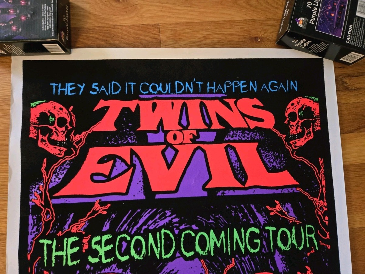 FT MAD HAPPY ジェジン サインポラ ROB ZOMBIE | MARILYN MANSON Twins Of Evil Tour 2018 RARE Black