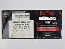 Entrada Original Download Festival KISS Muse Slipknot Junio 2015