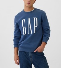 Gap Logo Sweatshirt Color Blue Shade SizeM 5238900210002
