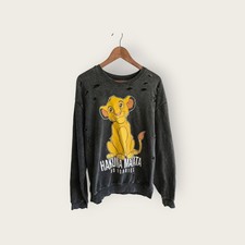 Disney Simba Sweatshirt Size 2x The Lion King Distressed