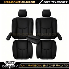 2003 - 2006 For Chevy Tahoe Suburban Gmc Yukon 2nd Row Leather Seat Covers Black