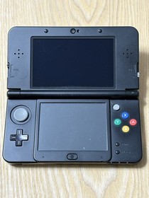 New Nintendo 3DS Black Console Polka Dot Cover Plates Tested FW 11.17.0-50J