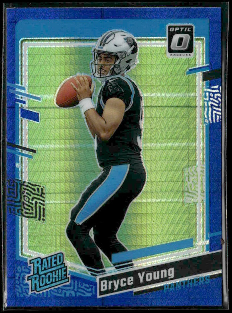 2023 Panini Donruss Optic - Rated Rookie Bryce Young #213 Blue Hyper Prizm (RC)