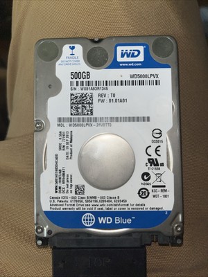 Western Digital Blue WD5000LPVX 500 GB 2.5'' SATA Laptop HD