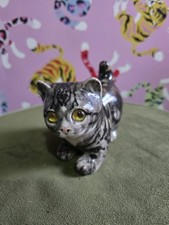 Winstanley Pottery Tabby Kitten Figurine Signed