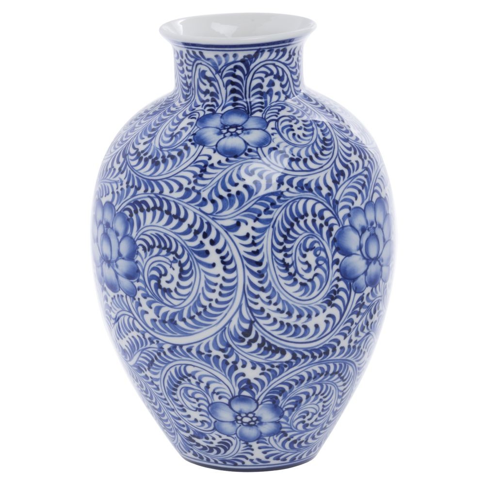 Porcelain Bud Blue and White - 6 1/2
